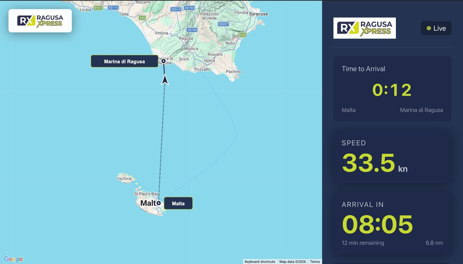 Ferry Tracking & ETA System